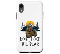 Don't Poke The Bear Avertissement Funny Grizzly Spirit Animal Coque pour iPhone XR