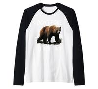 Don't Poke The Bear Avertissement Funny Grizzly Spirit Animal Manche Raglan