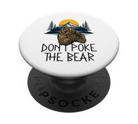 Don't Poke The Bear Avertissement Funny Grizzly Spirit Animal PopSockets PopGrip Adhésif