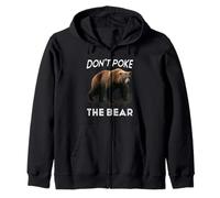 Don't Poke The Bear Avertissement Funny Grizzly Spirit Animal Sweat à Capuche