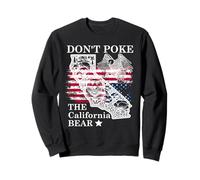 Don't Poke The California Bear Republic California Resist US Sweatshirt