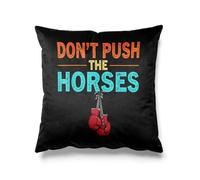 Don't Push the Horses Série 2 Housses de coussin carrées pour canapé