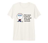 Don't Put A Cat on Your Head Funny T-Shirt Haut de Gamme