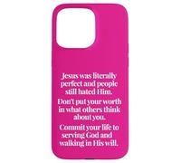 Don't Put Your Worth In What Other Think Matthew 5 48 Coque pour iPhone 15 Pro Max