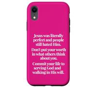 Don't Put Your Worth In What Other Think Matthew 5 48 Coque pour iPhone XR