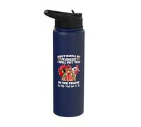 Don't Ruffle My Feathers I Will Put You Chickens Funny Stainless Steel Insulated Water Bottle