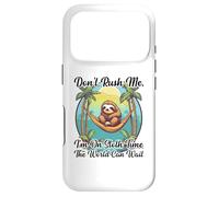 Don't Rush Me I'm on Sloth Time The World Can Wait Paresseux Coque pour iPhone 17 Pro