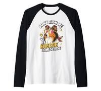 Don't Rush Me My Sheltie Comes First Funny Manche Raglan