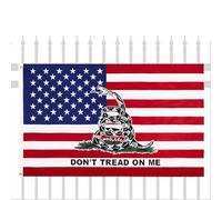 Don't Snack On Me Flag - Double Sided Indoor Outdoor Banner | Gadsden Libertarian Flags | Tea Party Rattlesnake Flags | Rattle Snake Banner Double 35×59 Inches For Bedroom Home