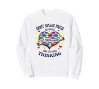 Don't Speak Beaucoup Because I'm Brilliant Autism Puzzle Meme Sweatshirt
