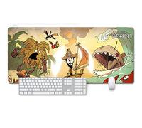 Don't Starve Tapis de Souris XXL 900x400mm Hydrorésistant Anime Mouse Pad Grand Tapis de Souris Gamer avec Base en Caoutchouc Anti-Glissant Surface Texturée pour Ordinateur et PC, A, A