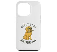 Don't Stop Retrievin' Funny Golden Retriever Beer Dog Lover Coque pour iPhone 13 Pro