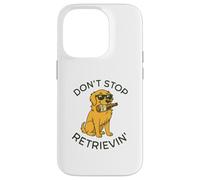 Don't Stop Retrievin' Funny Golden Retriever Beer Dog Lover Coque pour iPhone 14 Pro