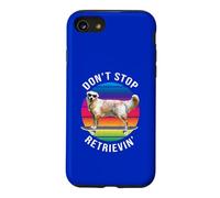 Don't Stop Retrievin Funny Golden Retriever Skateboard Coque pour iPhone SE (2020) / 7/8