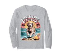 Don't Stop Retrieving Golden Retriever Chien Lover Vet Drôle Manche Longue