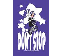 Don't stop you're doing wheelie great! dot grid notebook (purple variant): Cute motorcycle girl | Dot gridded notebook 5 x 5 mm | 192 pages | 5.5 x 8.5 hardcover | Designer made