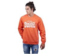 Don't Stress SO-SPRB01 Sweat-shirt basique à manches longues pour hommes-Orange XS