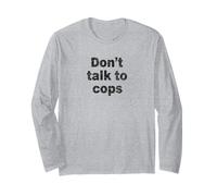 Don't Talk to Cops | Connaissez Vos Droits - Distressed Manche Longue