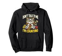 Don't Talk to Me I'm Counting Fil à tricoter Motif chat amusant Sweat à Capuche