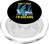 Don't Talk to Me I'm Walking Cardio Fitness Exercice Walk PopSockets PopGrip pour MagSafe
