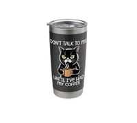 Don't Talk To Me Until I've Had My Coffee Gobelet isotherme en acier inoxydable double paroi