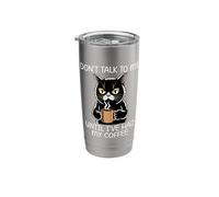 Don't Talk To Me Until I've Had My Coffee Gobelet isotherme en acier inoxydable double paroi