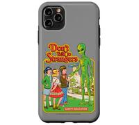 Don't Talk to Strangers Alien UFO Retro Funny Adult Humor Coque pour iPhone 11 Pro Max