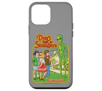 Don't Talk to Strangers Alien UFO Retro Funny Adult Humor Coque pour iPhone 12 Mini