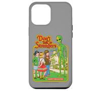 Don't Talk to Strangers Alien UFO Retro Funny Adult Humor Coque pour iPhone 12 Pro Max