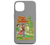 Don't Talk to Strangers Alien UFO Retro Funny Adult Humor Coque pour iPhone 13