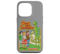 Don't Talk to Strangers Alien UFO Retro Funny Adult Humor Coque pour iPhone 13 Pro