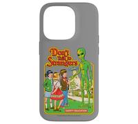 Don't Talk to Strangers Alien UFO Retro Funny Adult Humor Coque pour iPhone 14 Pro