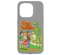 Don't Talk to Strangers Alien UFO Retro Funny Adult Humor Coque pour iPhone 15 Pro