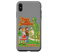 Don't Talk to Strangers Alien UFO Retro Funny Adult Humor Coque pour iPhone XS Max