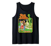 Don't Talk to Strangers Alien UFO Retro Funny Adult Humor Débardeur