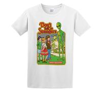 Don't Talk to Strangers Mens T-Shirt Casual Cotton Unisex White Tees Tops L