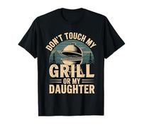 Don't Touch My Grill Or My Daughter Père Protecteur |- T-Shirt