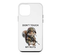 Don't Touch My Nuts Écureuil Mignon Portant Une Tenue Militaire Coque pour iPhone 12 Mini