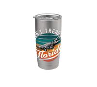 Don't Tread On Florida 2026 Alligator Retro Gator Sunset Gobelet isotherme en acier inoxydable double paroi