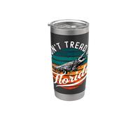 Don't Tread On Florida 2026 Alligator Retro Gator Sunset Gobelet isotherme en acier inoxydable double paroi