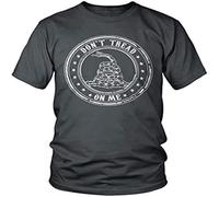 Don't Tread on Me American Pride Patriotic T-Shirt Dark Grey 3XL