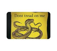 Dont Tread on me - Paillasson d'intérieur et d'extérieur facile à nettoyer - Résistant aux taches et à la décoloration - Tapis de bain en flanelle absorbant - 49,5 x 80,9 cm