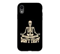 Don't Trip Squelette Gamer Méditation Humour Coque pour iPhone XR