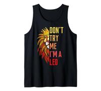 Don't Try Me I'm A Leo King Lion Anniversaire Lions Hommes Garçon Fille Débardeur