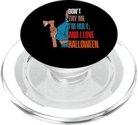 Don't Try Me I'm Holy & I Love Halloween Melanin Black Girls PopSockets PopGrip pour MagSafe