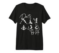 Don't Try Me Squelette drôle Squelette Yoga Zen Méditer Fun T-Shirt Haut de Gamme
