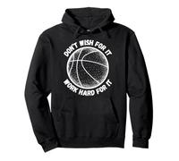 Don't Wish for It Work Hard for It Kids Cool Basketball Drip Sweat à Capuche