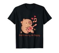Don't Worry Be Cappy Capybara Musical T-Shirt