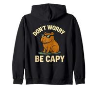 Don't Worry Be Capy - Funny Capybara Surfing Design Sweat à Capuche