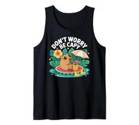 Don't Worry Be Capy Women Boys Kids Funny Capybara Rodents Débardeur